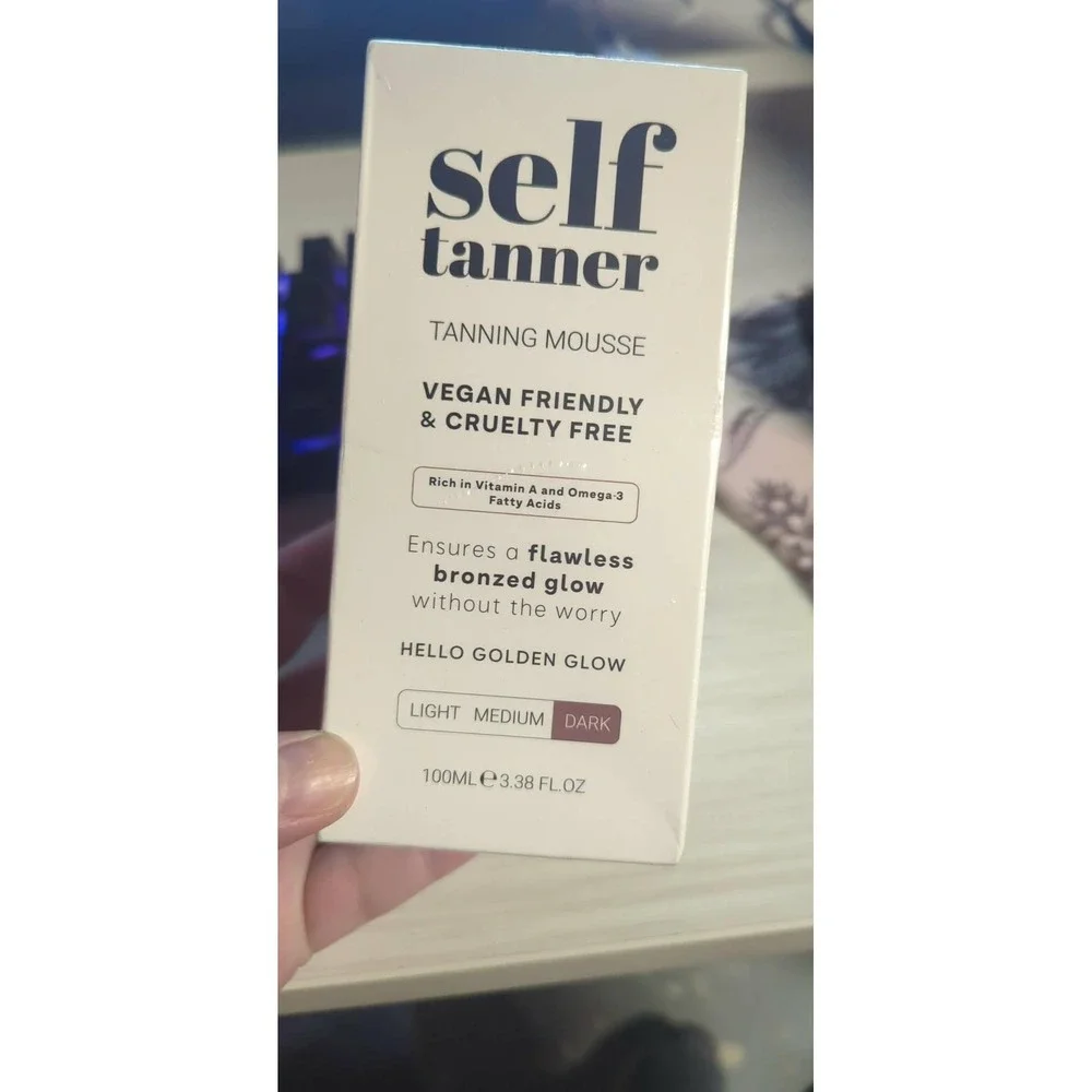 Team Tan Self Tanner Tanning Mousse‎ Dark 100ml 3.38oz Vegan Cruelty Free Italy